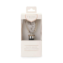 Load image into Gallery viewer, White Geode Bottle Stopper by Twine®
