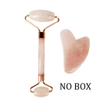 Load image into Gallery viewer, Rose Quartz &amp; Jade Facial Roller
