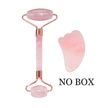 Load image into Gallery viewer, Rose Quartz &amp; Jade Facial Roller
